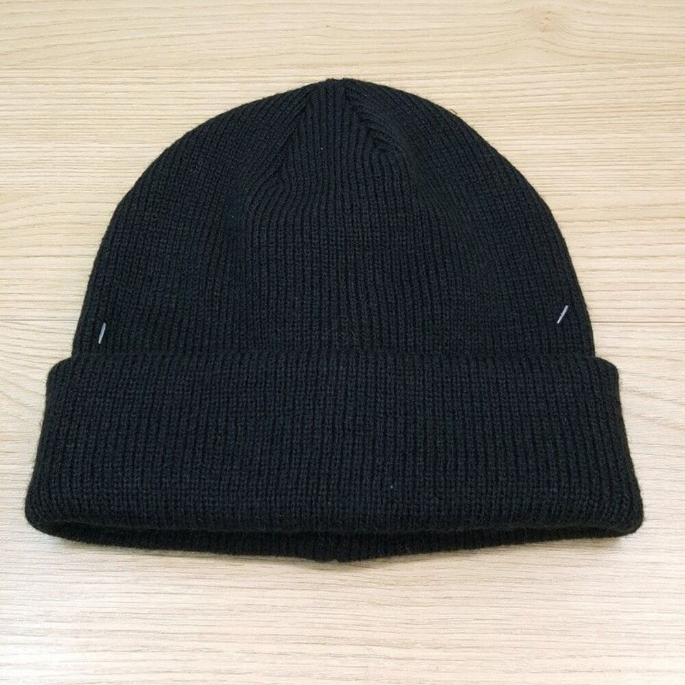 ALFANI Mens Beanie Hat Black Stretch Chunky Thick Knit Winter Casual